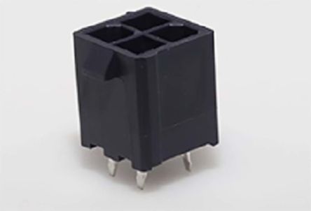 Molex Embase Pour CI, Mini-Fit Jr., 4 Pôles, 4.2mm, 2 Rangées, Verticale