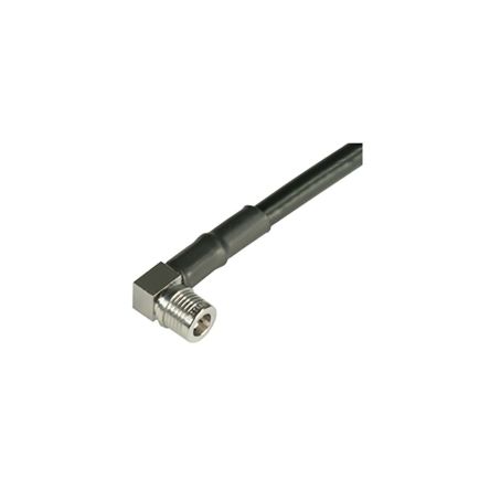 Huber+Suhner Conector Coaxial 16_QMA-W50-4-5/133_NE, Macho, Ángulo De 90°, Impedancia 50Ω, Montaje De Cable,