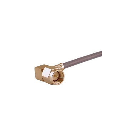 Huber+Suhner Conector Coaxial 16_SMA-50-3-106/111_NE, Macho, Ángulo De 90°, Impedancia 50Ω, Montaje De Cable,