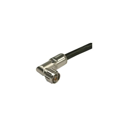 Huber+Suhner 16_N-50-7-50/133_NE Series, Plug Cable Mount N Connector, 50Ω, Crimp Termination, Right Angle Body