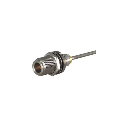 Huber+Suhner Conector Coaxial 24_N-50-3-51/19-_NE, Hembra, Recto, Impedancia 50Ω, Montaje En Panel, Terminación De