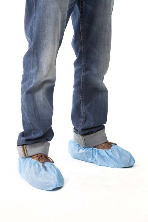 NEUTRAL Cubrezapatos Desechables Para Visitantes De Color Azul, Talla única, Paquete De 100 Unidades
