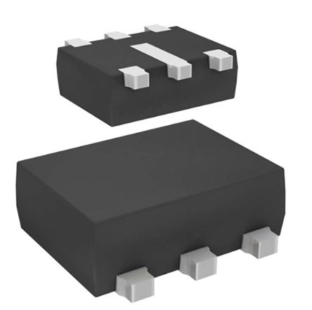 DiodesZetex P-Channel MOSFET, 1.03 A, 20 V, 6-Pin SOT-563 Diodes Inc DMG1023UVQ-7