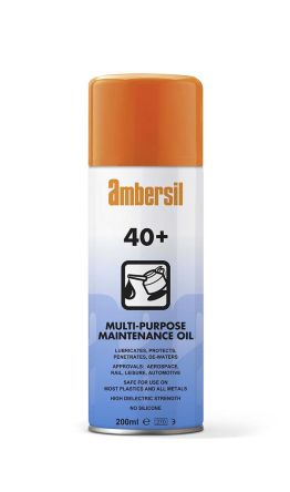 Ambersil Lubricante 40+ Protective Lubricant, Aerosol De 200 Ml