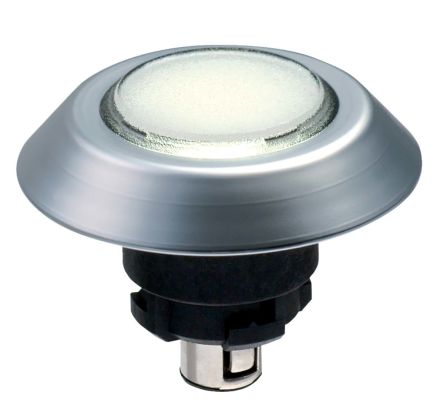 Schmersal NMLWS Series White Illuminated Push Button, 22.3mm Cutout, IP67, IP69K
