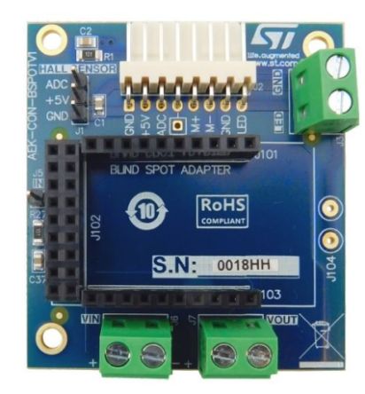 STMicroelectronics EV-VN7xxx Blind-spot Educational Tool Connector Board With EV-VN7xxx Connector Entwicklungskit, Evaluierungsplatine