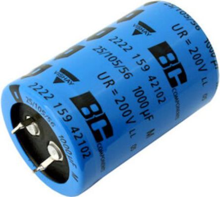 Vishay Snap-In Aluminium-Elektrolyt Kondensator 330μF / 450V Dc, Ø 35mm X 35mm, Bis 105°C
