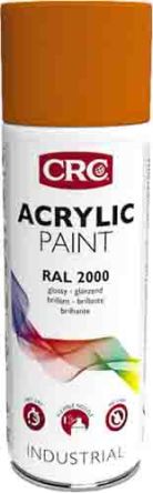 CRC Pintura Con Aerosol De Color Naranja Brillo, RAL 2000, De 400ml