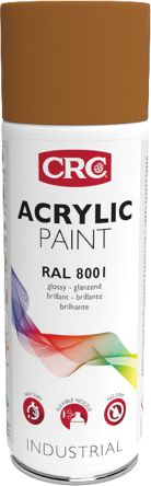 CRC Pintura Con Aerosol De Color Marrón Brillo, RAL 8001, De 400ml