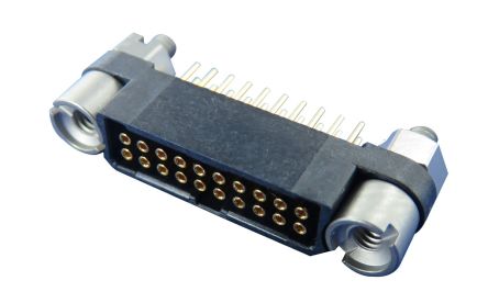 Amphenol Socapex Conector Hembra Para PCB Serie MHDAS Micro HDAS, De 26 Vías En 2 Filas, Paso 1.27mm, Montaje En PCB,