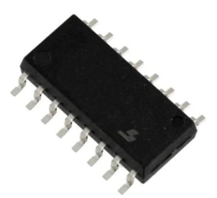 Toshiba Optoacoplador De 4 Canales, Vf= 1.4V, IN. DC, OUT. Transistor, Mont. Superficial, Encapsulado SO16, 16 Pines