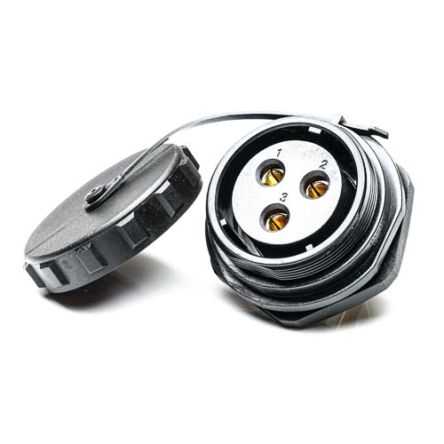 RS PRO Circular Connector, 3 Contacts, Panel Mount, Socket, Female, IP68