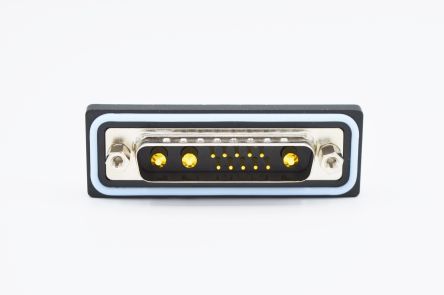 Norcomp Conector D-sub De Soldadura, Serie CDF, Paso 2.77mm, Ángulo De 90°, Macho, Con 4-40 Bloqueos De Placa