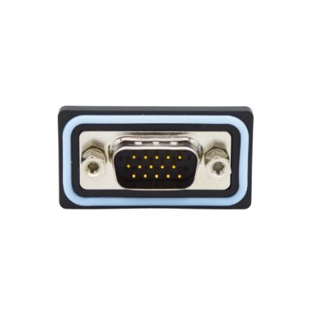 Norcomp Conector D-sub De Soldadura, Serie HDF, Paso 2.29mm, Ángulo De 90°, Montaje En PCB, Macho, Con Bloqueos