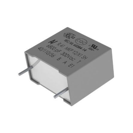 KEMET R41T Polypropylenkondensator PP 4.7nF 0.1 / 300V Ac, THT