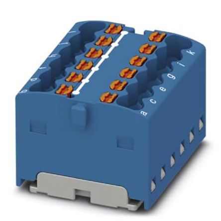 Phoenix Contact Verteilerblock 12-polig, 14 AWG, 17.5A / 450 V, 2.5mm², Polyamid