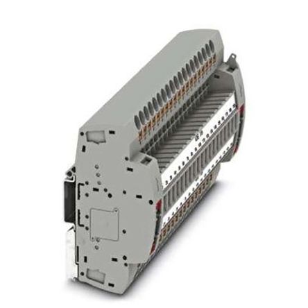 Phoenix Contact PTRE Series PTRE 6-2/I19 Terminal Strip, 38-Way, 30A, 20 → 8 AWG Wire, Push In Termination