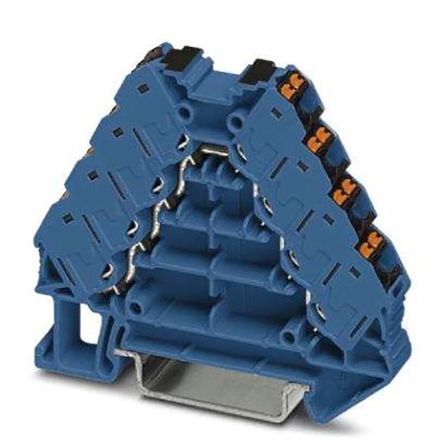 Phoenix Contact PTRV 4-PV BU/BK Reihenklemmenblock Blau, 0.14 → 2.5mm², 250 V / 17.5A