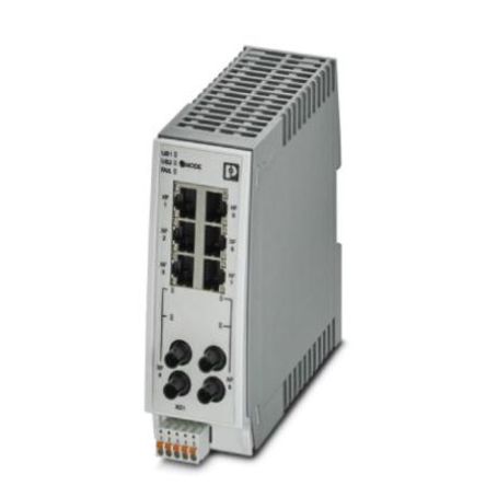 Phoenix Contact Ethernet-Switch, 6 X RJ45 / 10/100Mbit/s, Bis 100m Für DIN-Schienen, 24V Dc