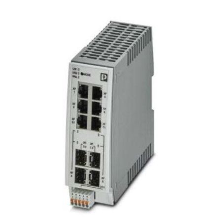 Phoenix Contact Ethernet-Switch, 4 X RJ45 / 10/100/1000Mbit/s, Bis 100m Für DIN-Schienen, 24V Dc