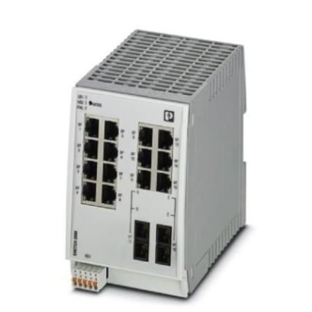 Phoenix Contact Ethernet-Switch, 14 X RJ45 / 10/100Mbit/s, Bis 100m Für DIN-Schienen, 24V Dc