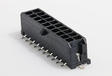 Molex Micro-Fit 3.0 Leiterplatten-Stiftleiste Vertikal, 20-polig / 2-reihig, Raster 3.0mm, Ummantelt