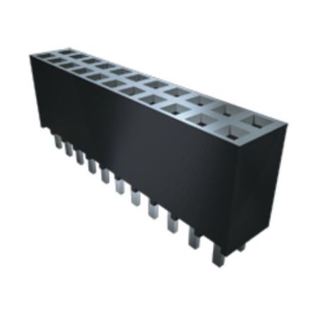 Samtec Conector Hembra Para PCB Serie SSW, De 12 Vías En 2 Filas, Paso 2.54mm, Montaje En Orificio Pasante, Para Soldar