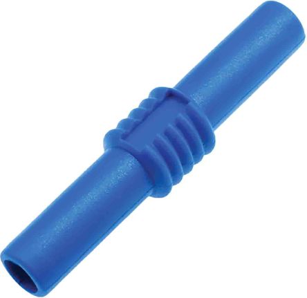 RS PRO Bananensteckerkupplung Blau Messing Vernickelt 19A 30V