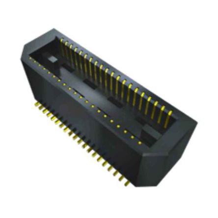 Samtec BTE-020-01-F-D-A Series Straight PCB Socket, 20-Contact, 2-Row, 0.8mm Pitch