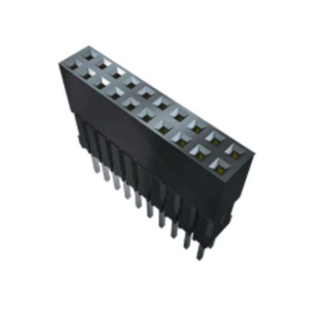 Samtec Conector Hembra Para PCB Serie ESQ, De 4 Vías En 2 Filas, Paso 2.54mm, Montaje En Orificio Pasante