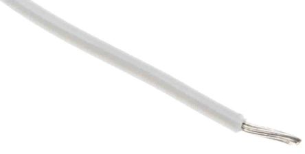 RS PRO White 1.32 Mm² Hook Up Wire, 16 AWG, 1C, 305m, PVC Insulation