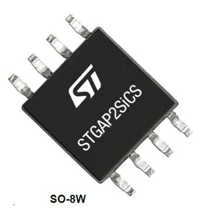 STMicroelectronics Driver De Puerta MOSFET STGAP2SICS, SO-8W 8 Pines