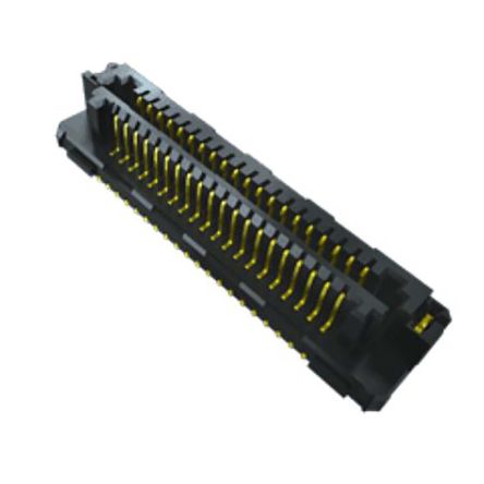 Samtec LSEM Leiterplatten-Stiftleiste Vertikal, 40-polig / 2-reihig, Raster 0.8mm, Ummantelt