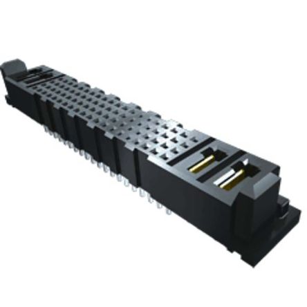 Samtec MPSC Series Straight Through Hole Mount PCB Socket, 18-Contact, 4-Row, 5mm Pitch, Solder Termination