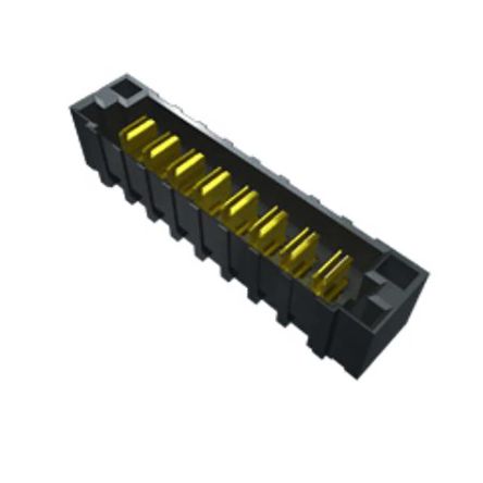 Samtec PET Series Straight PCB Header, 8 Contact(s), 6.35mm Pitch, 1 Row(s), Shrouded