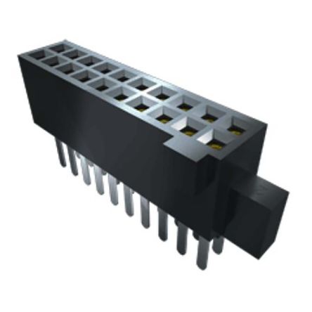 Samtec SFM Series Straight Surface Mount PCB Socket, 40-Contact, 2-Row, 1.27mm Pitch, Solder Termination
