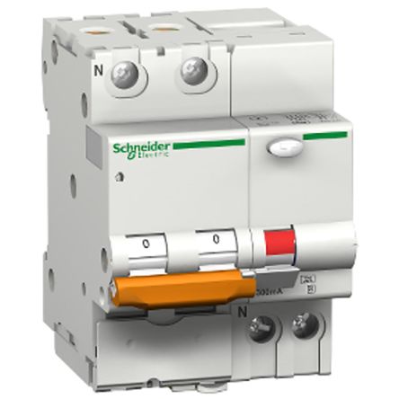 Schneider Electric 剩余电流动作断路器 DPN Vigi系列, 10A, 230V, 1P+N极