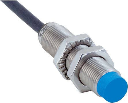 Sick Inductive Barrel-Style Proximity Sensor, M12 X 1, 8 Mm Detection, PNP Normally Open Output, 10 → 30 V,
