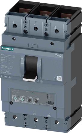 Siemens SENTRON 3VA, Leistungsschalter MCCB 3-polig, 400A / Abschaltvermögen 85 KA 690V, Fest