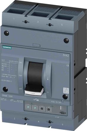Siemens SENTRON 3VA, Leistungsschalter MCCB 3-polig, 630A / Abschaltvermögen 85 KA 690V, Fest