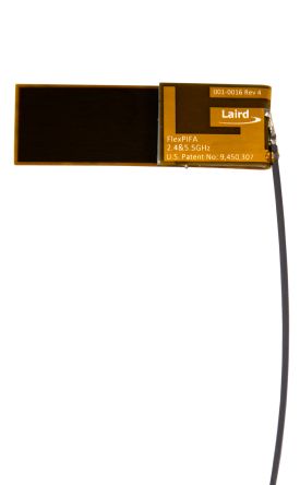 Laird Connectivity WiFi天线, FlexPIFA系列, 2.4 GHzWiFi (Dual Band), 盖板, 粘合剂安装