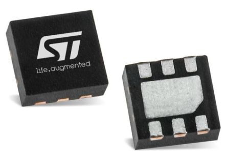 STMicroelectronics ESD-Schutzarray Bi-Directional Array 7V 3.3V Min., 6-Pin, SMD QFN - 6 L