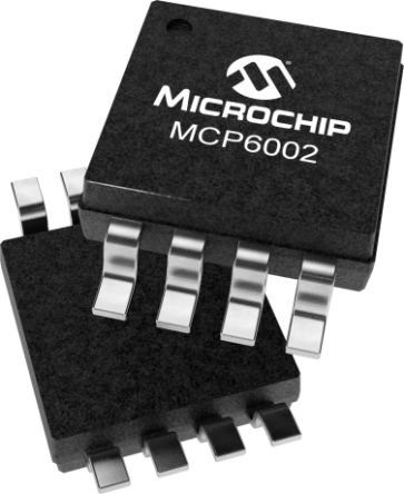 Microchip MCP6002T-E/SN, Op Amp, 1MHz 1 MHz, 3 V V, 5 V V, 8-Pin SOIC