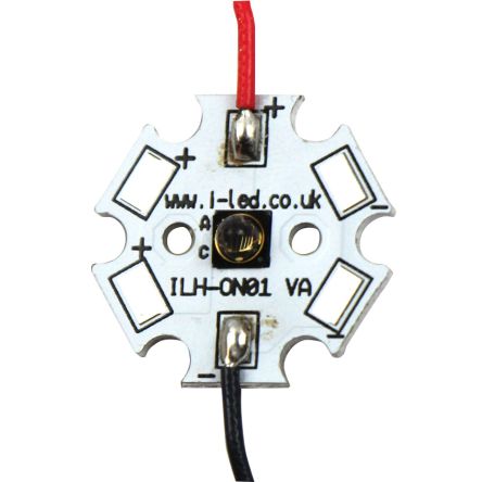 Intelligent LED Solutions ILS, ILH-xMX1-xxxx-SC201-WIR200 IR-Diode, 855nm, 530mW/sr, SMD