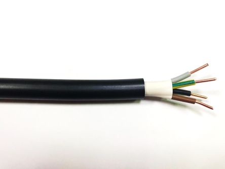 RS PRO Câbles D'alimentation 4G4 Mm², 100m Noir