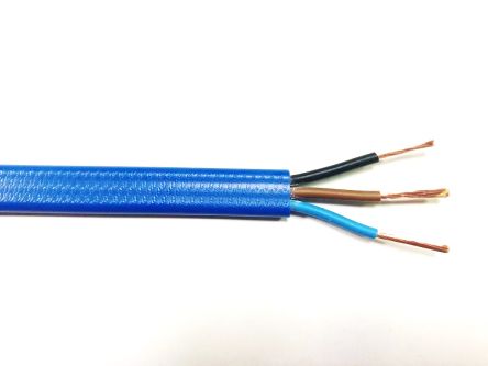 RS PRO Netzkabel, 3-adrig Blau X 6 Mm², 100m, 450 V, 750 V, PVC