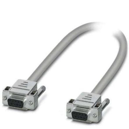 Phoenix Contact CABLE-D 9SUB/B/B Serielles Kabel / 9-polig, D-Sub / 9-polig, D-Sub, 2m, Grau