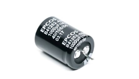 EPCOS Snap-In Aluminium-Elektrolyt Kondensator 22000μF / 25V Dc, Ø 30mm X 45mm, Bis 105°C