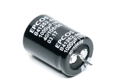 EPCOS Snap-In Aluminium-Elektrolyt Kondensator 4700μF / 35V Dc, Ø 25mm X 25mm, Bis 105°C
