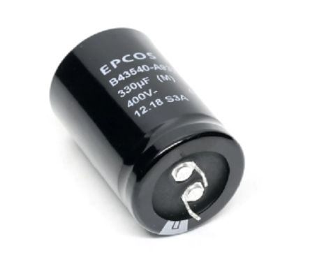 EPCOS Snap-In Aluminium-Elektrolyt Kondensator 560μF / 450V Dc, Ø 35mm X 55mm, +85°C